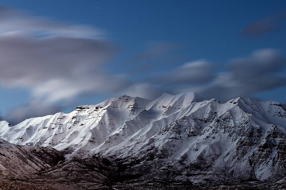 アメリカのユタ州のティンパノゴス山の写真