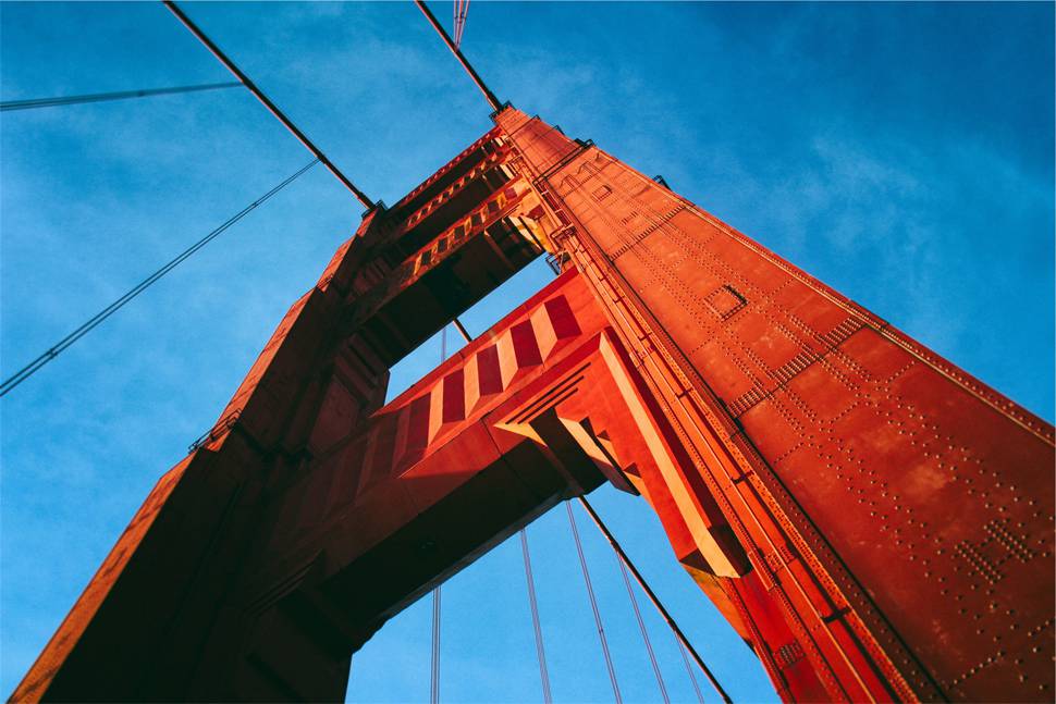 アメリカの橋ゴールデンゲートブリッジの写真